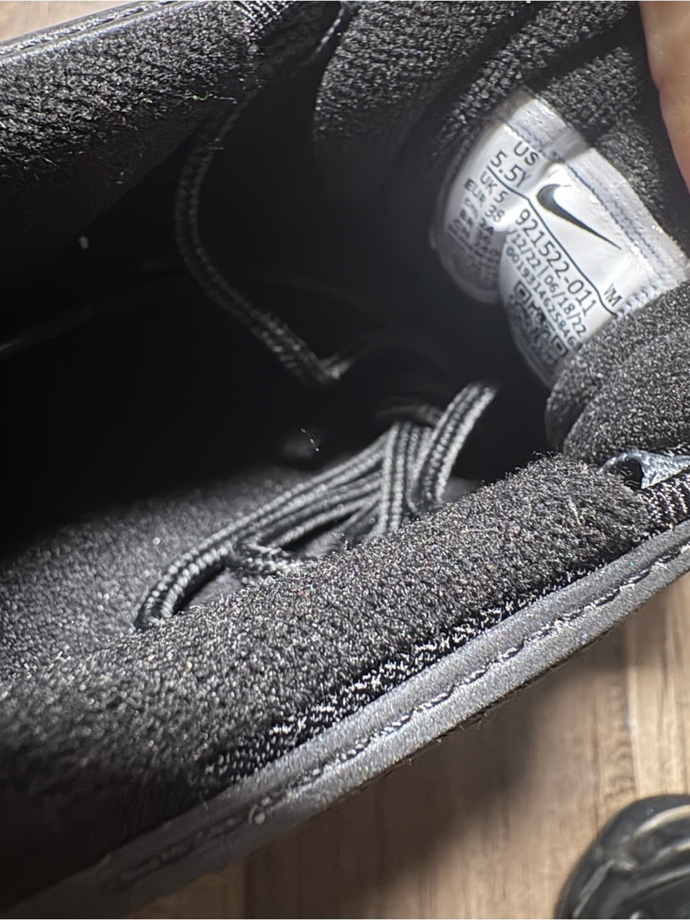 Nike Air Max 97 Sneakers - Black with Silver Swoosh - Picture 6 of 6